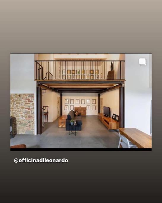 Loft Officina Di Leonardo Nel Centro Di Vinci Apartment Luaran gambar